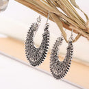 Women's Hoop Earrings Ethnic Tribal Aztec Hippy Dangle Tibetan Valentine's~ Y2X7