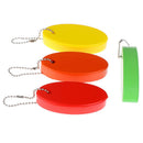 1PC Foam Floating Buoyant Keychain For Water Sports Swimming Oval Keyring OZ