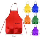12 Pack 6 Color Kids Aprons Children Painting Aprons Kids Art Smocks With 2 S6C9