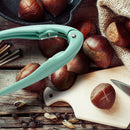 Stainless Steel Chestnut Opener Nuts Sheller Walnut Opening Tools (Green) A