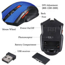 2.4GHz Wireless Optical Mouse Gaming Mice with USB Receiver for PC Laptop Win bs