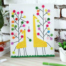 Kids Child Handmade DIY Button Painting Animal Craft Stickers Pictures Kits