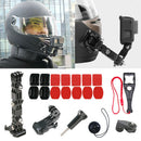 19x Motorcycle Helmet Bracket Mounting Holder Kit For Hero6/5/4 XiaoYI Camera 3C
