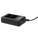 Black LCD Dual Battery Charger Fits For Canon EOS 60D 70D 80D 6D 7D Chargi GIK