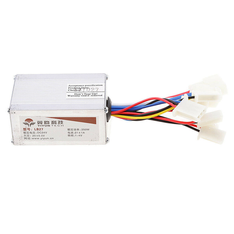Electric Bike Scooter Motor Brush Speed Controller Grip Throttle 1 24V250W