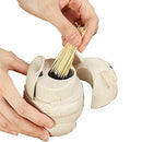 Wheat straw Cute Cartoon koala Automatic Toothpick Holders Home Table Decor Y9L7