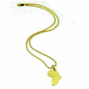 Men Charm Metal .African Africa Map Pendant Necklace Chain Gift Gol Gift Al W8E2