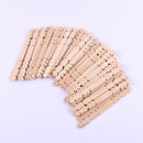 50X Wooden Sticks Natural Color Popsicle Sticks Sawtooth Shape 114x10mm