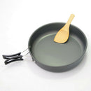 22cm Aluminum Camping Frying Pan Portable Picnic Pot Cookware Folding Handle