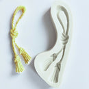 Rope Shape Silicone Fondant Mold Chocolate Gumpaste Mould Cake Decorating Too Gw