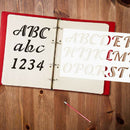 3 Packs Stencils Crafts Templates Scrapbooking Alphabet Stencil Reusable