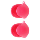 2 Pair Pot Holder Mini Oven Mitts Red Kitchen Gadgets for Microwave BBQ
