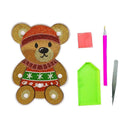 DIY Full Drill Diamond Painting Hat Bear LED Light Creative Home Night Lamp