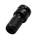 2x Black 1/2'' to 1/4'' Drive Hex Shank Converter Quick Release Chuck 50mm