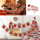 Merry Christmas Jute Burlap Banners,Christmas Banner,Christmas Decoration