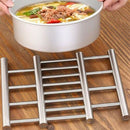 Stretchable Heat Insulation Hotel Pot Mat Stainless Steel Tableware Accessories