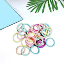 30pcs Girls Candy Color Hair Tie Rope Korean Women Headband Ponytail Holder A