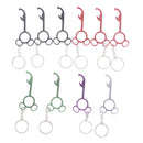Mouse wine beer bottle opener ring keychain metal key chain kitchen supplies FU