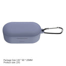For QCY T1S/T2C/T1X/QS2/T2S Earbuds Portable Protective Silicone Case w/Buckle