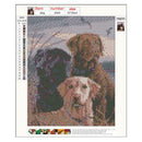 5D DIY Full Drill Diamond Painting Dog Cross Stitch Embroidery Mosaic Craft