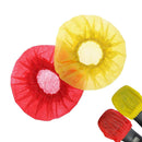 200pcs/Pack Disposable Microphone Cover Handheld Mic Covers Yellow+Red