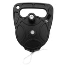 Durable Scuba Dive Reel Kayak Anchor Attached with Handle 150ft Nylon Line Black