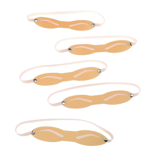5Xfake Eyebrow Straps Practice Skin Permanent Tattoo Makeup Training Band Tool F