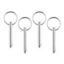 Stainless steel Quick Release 5x51mm Pin Bimini Boat Marine Pin Detent Rng