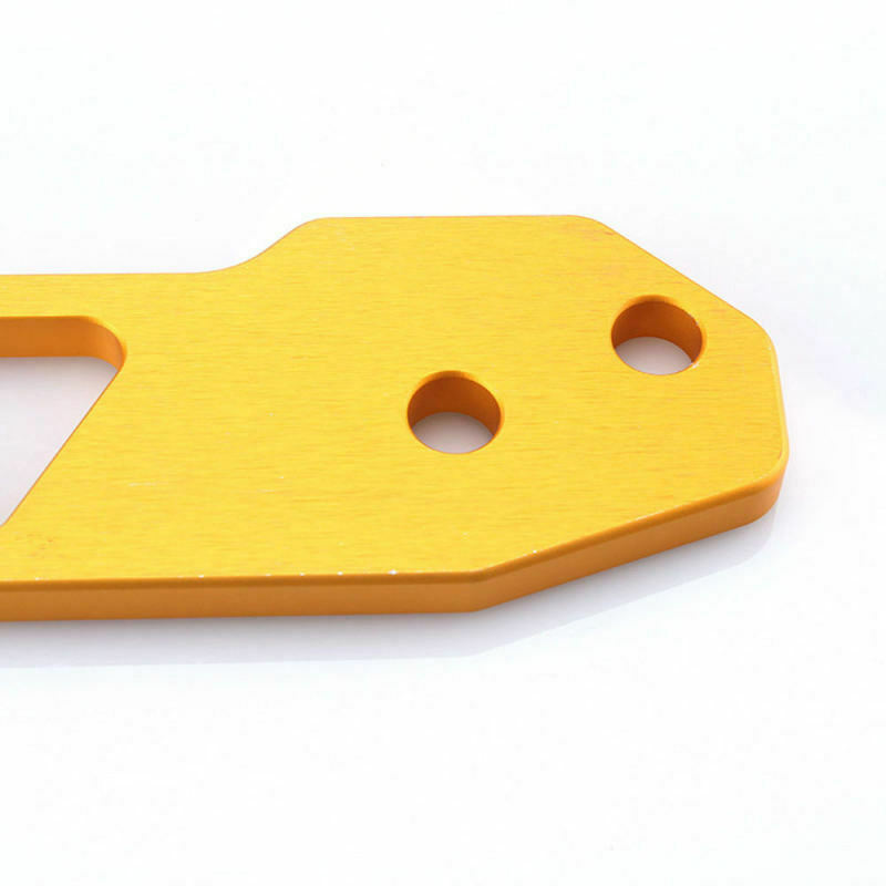 2" Anodized Billet Aluminum Rainbow Rear Bumper Racing Tow Hook CNC Kit Golden d