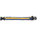 Bracelet Whistle Paracord Camping Sport Outdoor Trekking Followed blue yell