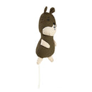 Plush Squeaky Dog Molar Bite Chew Toys Animal Puppy Soft Playing (Brown) A