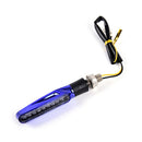 1x motorcycle turn signal light led indicator universal blinker flasher blueS,a