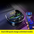Car Fm Transmitter Bluetooth 5.0 Fast Charging Car MP3 Player QC3.0 Car Cha H3J2