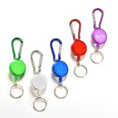 2X Colourful Retractable Strap Carabiner Clips Card Label Key Chain Fancy Gif 3C