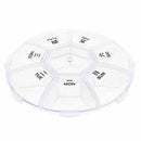 7 Slot Tablet Pill Medicine Sorter Box Holder Travel Storage-OrganizerCon H L4D8