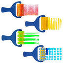 Set of 4pcs Sponge Paint Roller Brush DIY Children Painting Brushes Kid Art V7O6