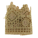 1Yard Golden Metallic Embroidery Venise Lace Trims for Clothes Embellishemnt