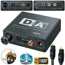 Optical Coaxial Digital to Analog Audio Converter RCA 2019 AUX Jack Adapter U3D9