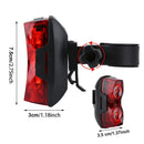 Waterproof 2 LED Bright Cycling Bicycle Bike Rear Tail Flashing Back Light Lamp