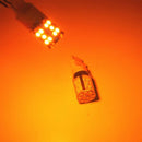 2pc Amber T20 W21W 7440 35SMD LED Bulbs Decoding Turn Signal Lights Tail Lamp