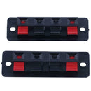 5pcs 4 Way Press Release Stereo Speaker Connector Terminals Strip Lock D3X7