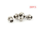20pcs 3mm Round Chrome Metal LED Lamp Light Emitting Diode Bezel Holder OZ