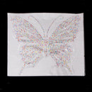 Rhinestone Iron On Transfer Hot Fix Motif Butterfly Decor Colorful style 1