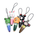 1Pc Wooden Animal Ballpoint Pen Bag Pendant Kid Stationery Gift Random A_3C