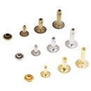 135 Set Leathercraft Repair Single Cap Rivets Tubular Metal Stud Fixing Tool