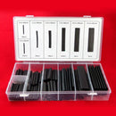 381pcs Weatherproof Heat Shrink Tubes Black Glue Sleeving Glue Assortment K