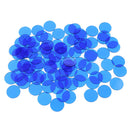 500Pcs Professional Bingo Game Chips Counting Bingo Chips Plastic Blue