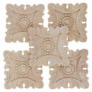 5 pcs Square carved wood European Style Sculpture wall lamp House Decoratio F8B3