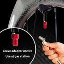 5Pc Aluminum Alloy Bike Valve Adapter Bike Inner Tube Caps Cover Adapter Ra