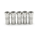 5PCS F Male Plug To IEC DVB-T TV PAL Male Straight Coax Coaxial RF Adapter M&